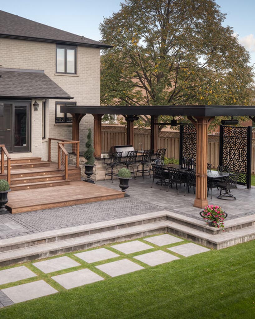 Pergola with patio