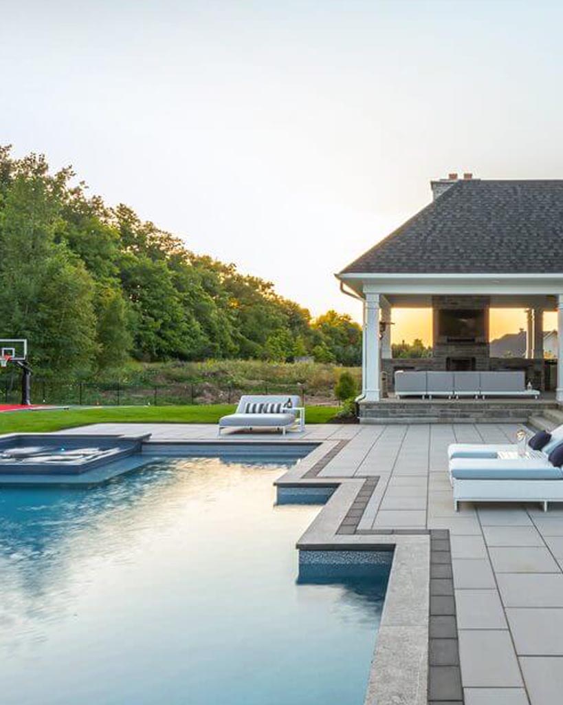 Pool Deck Hardscaping Design